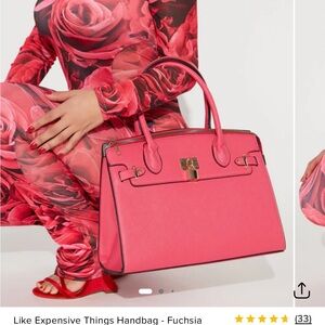 Fuchsia Structured Handbag - Sold out online 🩷🩷🩷